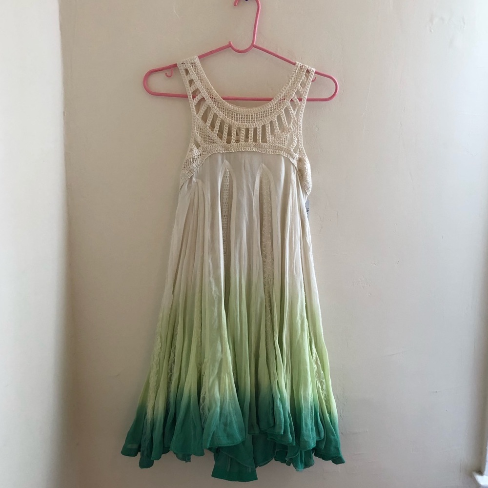 Free People One Amy Dip Dye Dress NWT